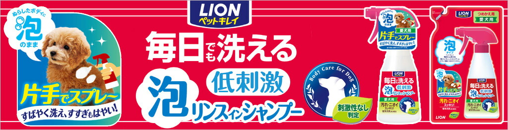 お出かけ時の毎日洗える泡シャンプー